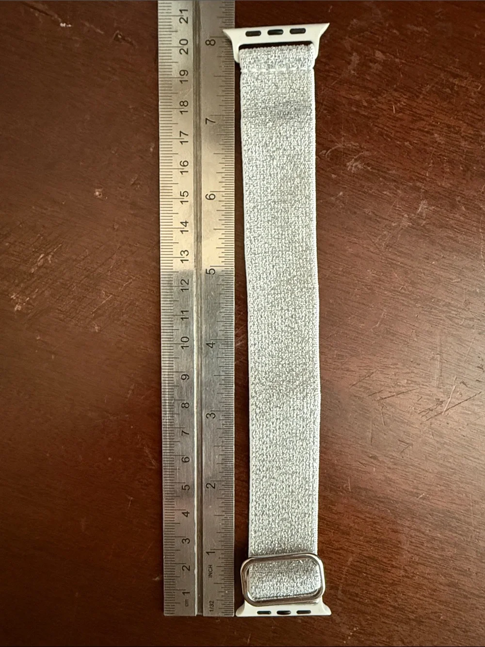 Metallic Apple Watch Band, Nylon Stretch Strap 42/44/45/49mm Series 11 10 9 8